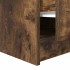 Mesa de centro con cajones roble ahumado 70,5x70x40