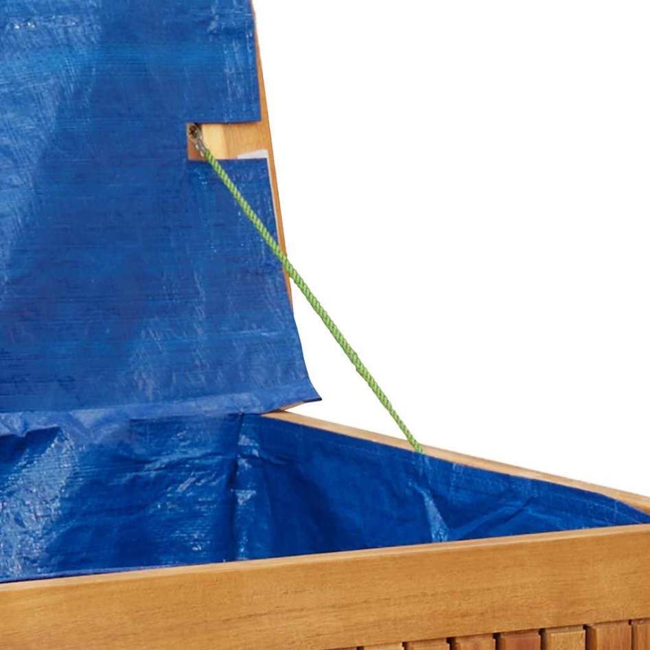 Cojines para exterior 113x50x60,5 cm madera maciza