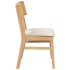 Sillas de comedor con cojines 2 uds madera maciza