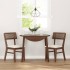 Sillas de comedor con cojines 2 uds madera maciza marrón