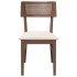Sillas de comedor con cojines 2 uds madera maciza marrón