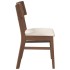 Sillas de comedor con cojines 2 uds madera maciza marrón