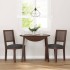 Sillas de comedor con cojines 2 uds madera maciza marrón