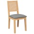 Sillas de comedor con cojines 2 uds madera maciza