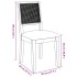 Sillas de comedor con cojines 2 uds madera maciza