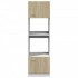 Armario de microondas contrachapada color roble 60x57x207