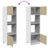 Armario de microondas contrachapada color roble 60x57x207