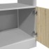Armario de microondas contrachapada color roble 60x57x207