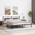 Estructura de cama sin colchón roble marrón 183x203