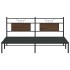 Estructura de cama sin colchón roble marrón 183x203