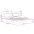 Estructura de cama sin colchón roble marrón 183x203
