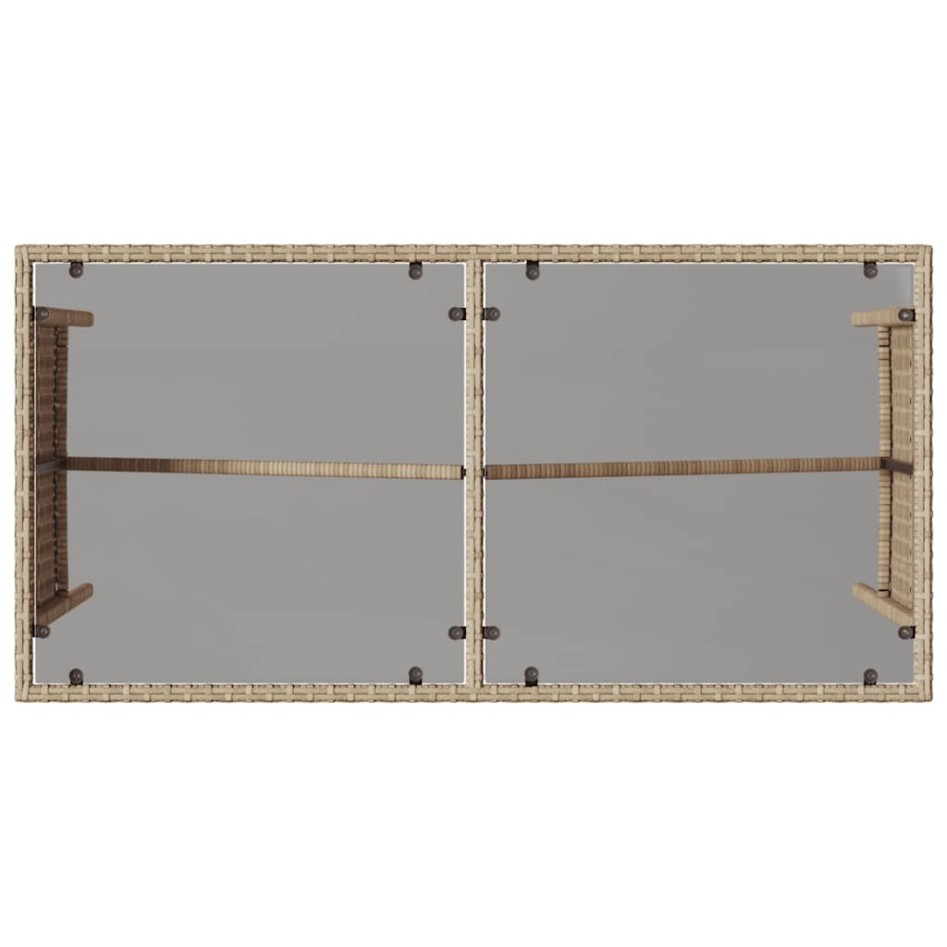 Set comedor de jardín 3 pzas con cojines ratán sintético