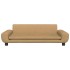 Cama para perros de terciopelo marrón 100x54x33
