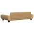 Cama para perros de terciopelo marrón 100x54x33