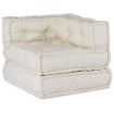 Puf modular crema 70x70x54 tela