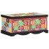 Mesa de centro  multicolor 90x50x40 cm madera maciza