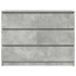 Aparador de madera de ingeniería gris hormigón 100x35x76