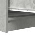 Aparador de madera de ingeniería gris hormigón 100x35x76