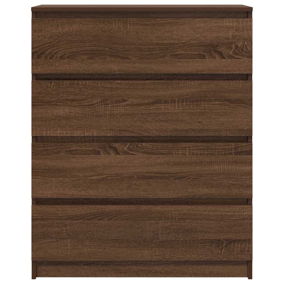 Aparador roble marrón 80x35x99 cm madera de