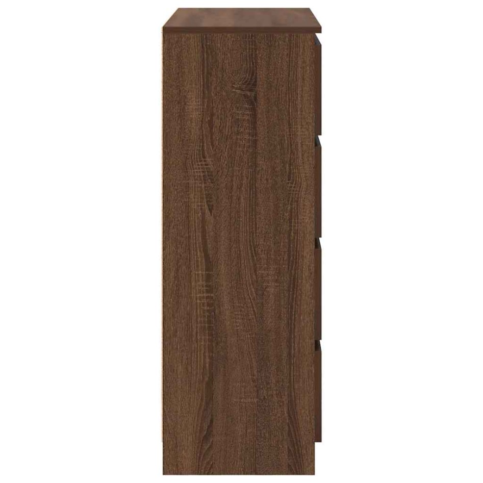 Aparador roble marrón 80x35x99 cm madera de