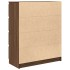 Aparador roble marrón 80x35x99 cm madera de