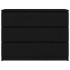 Aparador de madera de roble negro 100x35x76