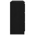 Aparador de madera de roble negro 100x35x76