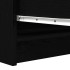 Aparador de madera de roble negro 100x35x76