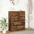 Aparador roble ahumado 80x35x99 cm madera de
