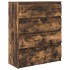Aparador roble ahumado 80x35x99 cm madera de