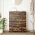 Aparador roble ahumado 80x35x99 cm madera de