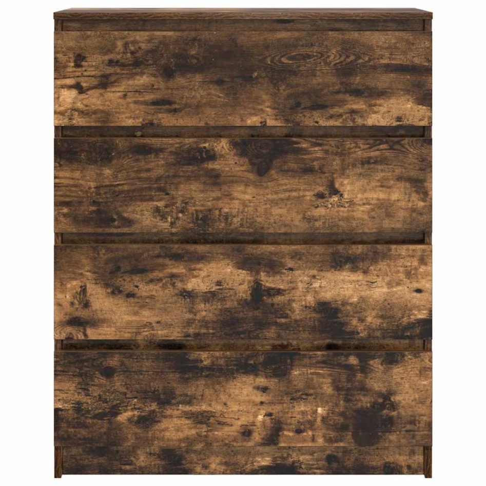 Aparador roble ahumado 80x35x99 cm madera de