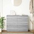 Aparador de madera de ingeniería gris sonoma 100x35x76