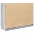 Aparador de madera de ingeniería gris sonoma 100x35x76