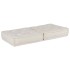 Puff modular de tela color crema