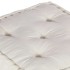 Puff modular de tela color crema