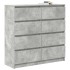 Aparador de madera de ingeniería gris hormigón 100x35x99