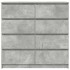 Aparador de madera de ingeniería gris hormigón 100x35x99