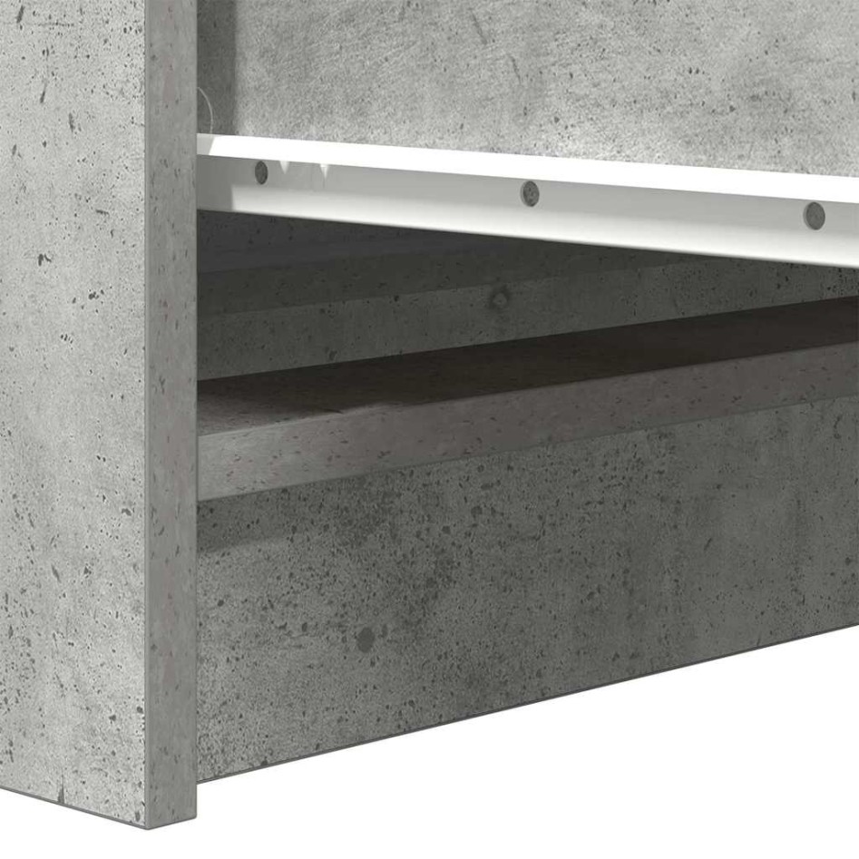 Aparador de madera de ingeniería gris hormigón 100x35x99