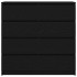 Aparador de madera de roble negro 100x35x99