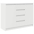 Aparador con cajones blanco 100,5x35x76 cm madera de