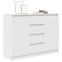 Aparador con cajones blanco 100,5x35x76 cm madera de