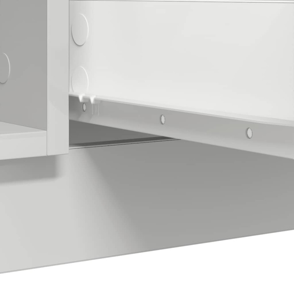 Aparador con cajones blanco 100,5x35x76 cm madera de