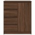 Aparador con cajones roble marrón 71x35x84 cm madera