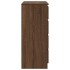 Aparador con cajones roble marrón 71x35x84 cm madera