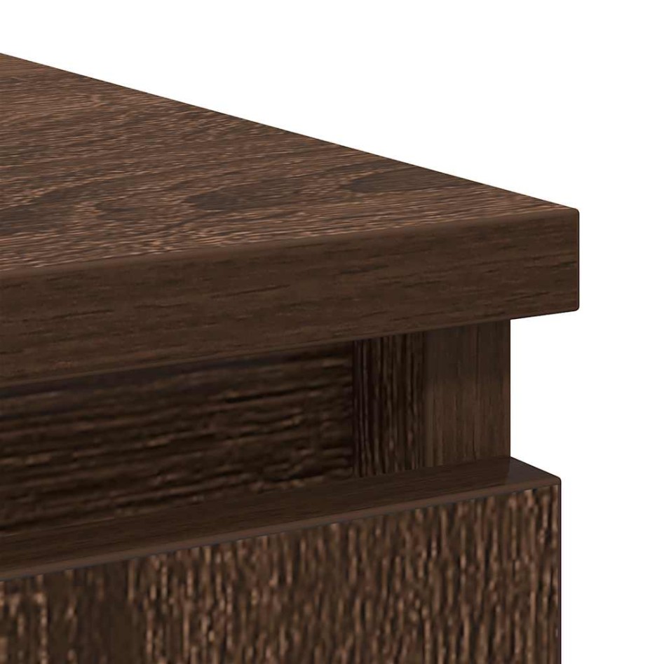 Aparador con cajones roble marrón 71x35x84 cm madera