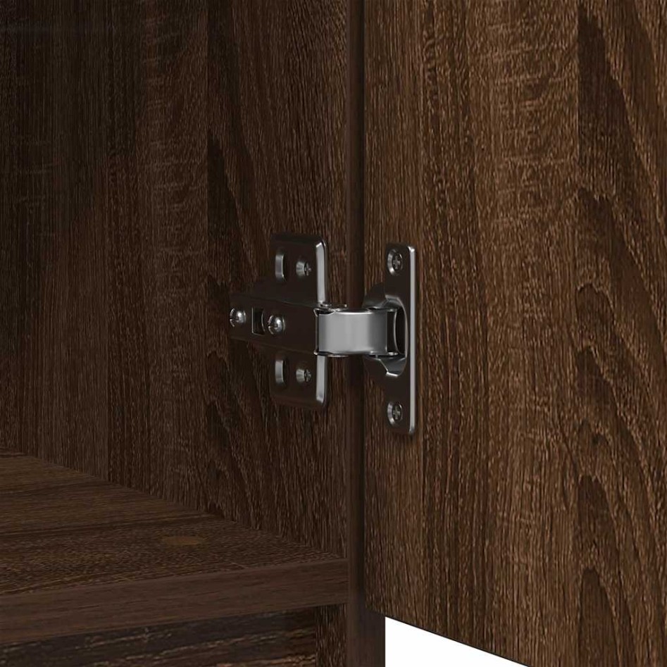 Aparador con cajones roble marrón 71x35x84 cm madera