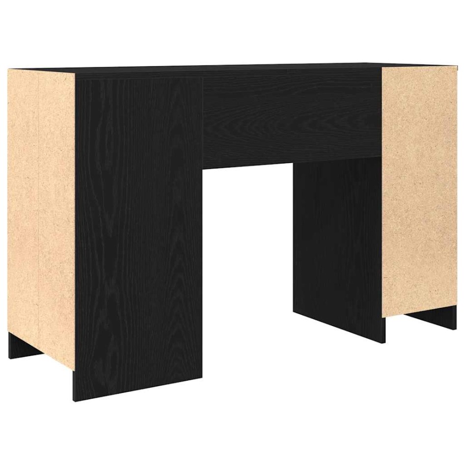 Escritorio roble negro 120x42x76 cm madera de
