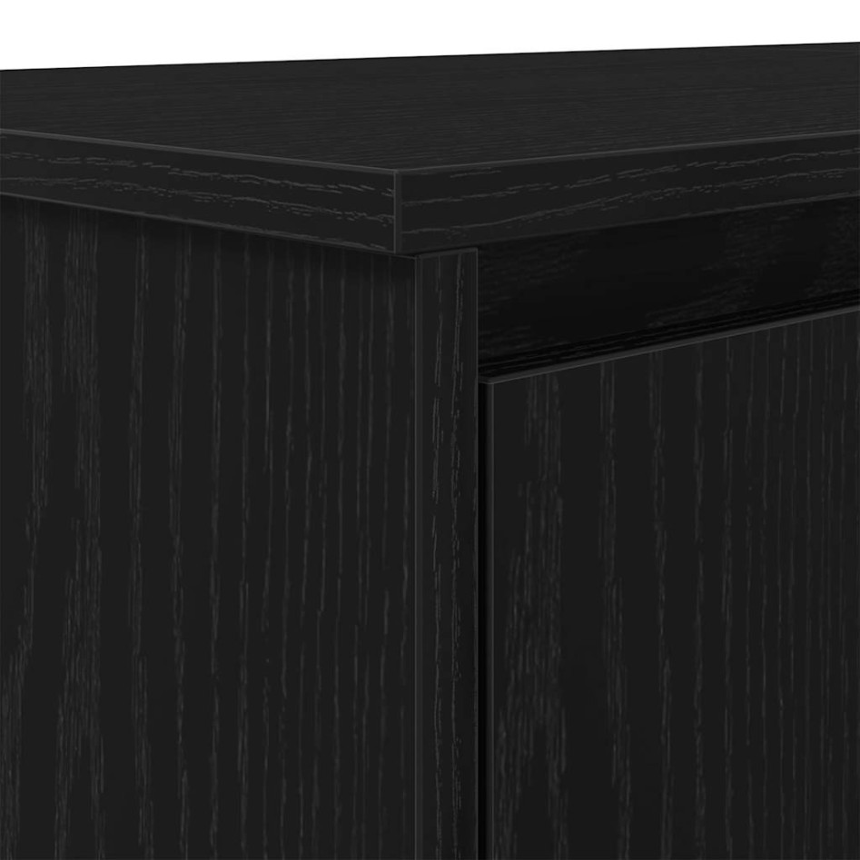 Escritorio roble negro 120x42x76 cm madera de