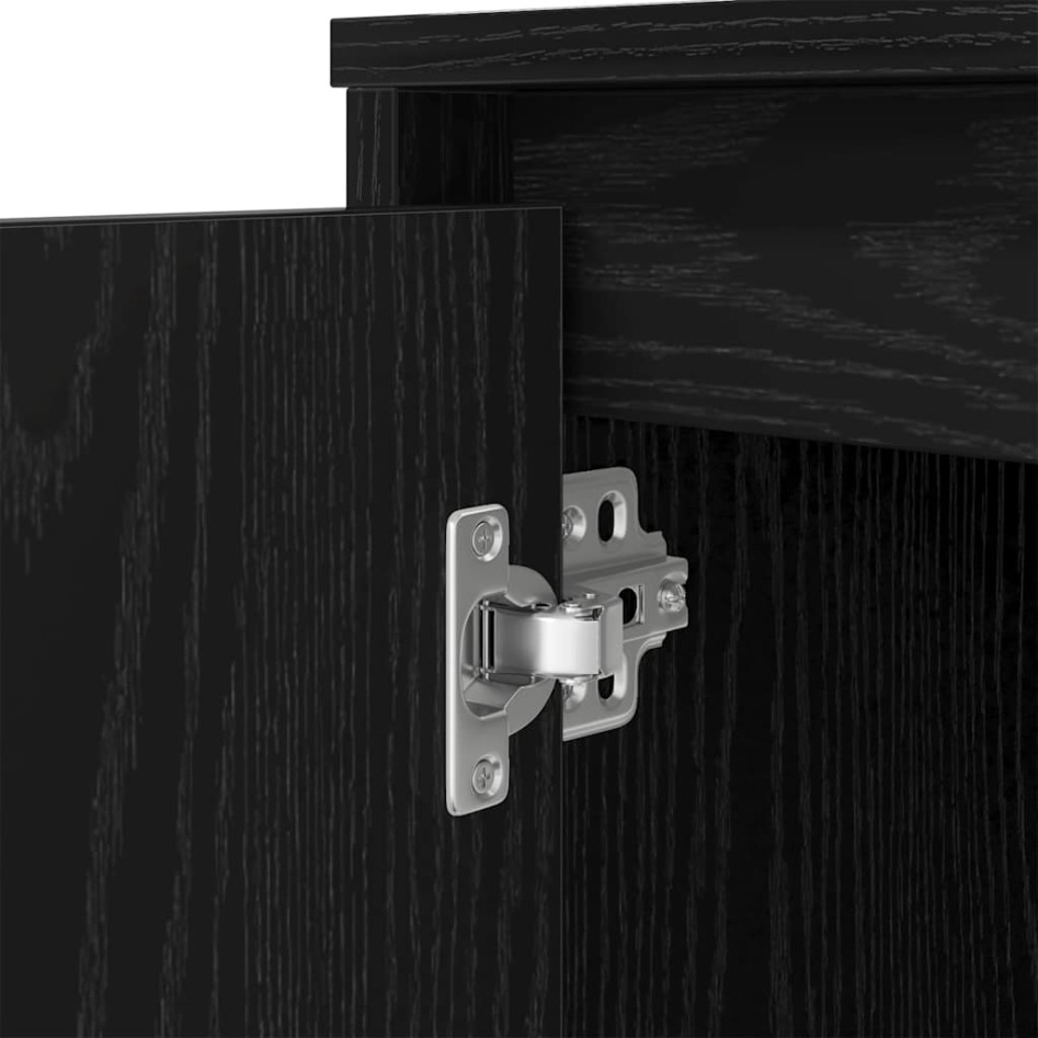 Escritorio roble negro 120x42x76 cm madera de